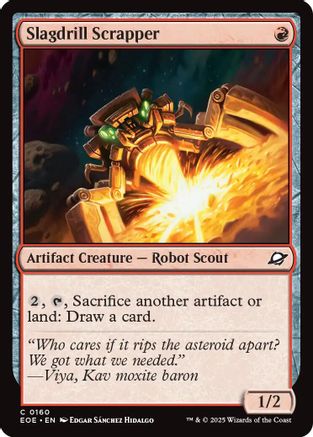 Slagdrill Scrapper (EOE-160) - Edge of Eternities Foil
