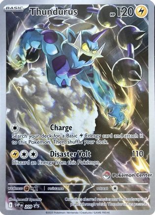 Thundurus 209  - POKEMON CENTER Holofoil SV Scarlet & Violet Promo Cards - Promo
