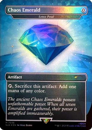 Chaos Emerald - Lotus Petal (7036) (SLD-7036) - Secret Lair Drop Series Foil
