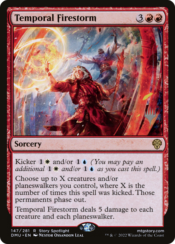 Temporal Firestorm (PPDMU-147) - Dominaria United Promos