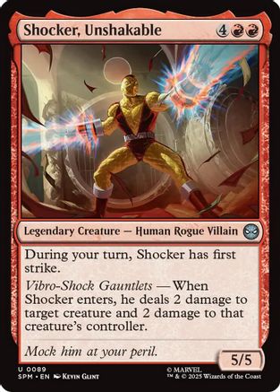 Shocker, Unshakable (SPM-089) - Marvel's Spider-Man Foil
