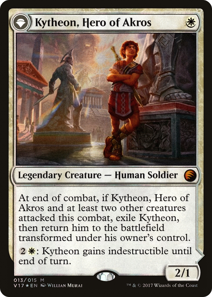 Kytheon, Hero of Akros // Gideon, Battle-Forged (V17-013) - From the Vault: Transform: (originpwdfc) Foil