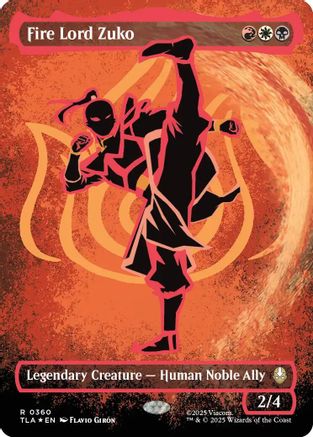 Fire Lord Zuko (Borderless Battle Pose) (TLA-360) - Avatar: The Last Airbender Foil