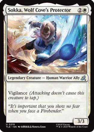 Sokka, Wolf Cove's Protector (TLE-219) - Avatar: The Last Airbender: Eternal-Legal Foil