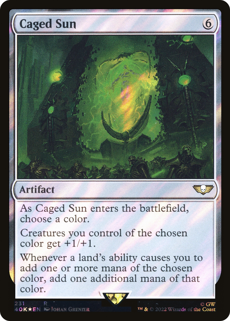 Caged Sun (40K-231★) - Warhammer 40,000 Commander Foil