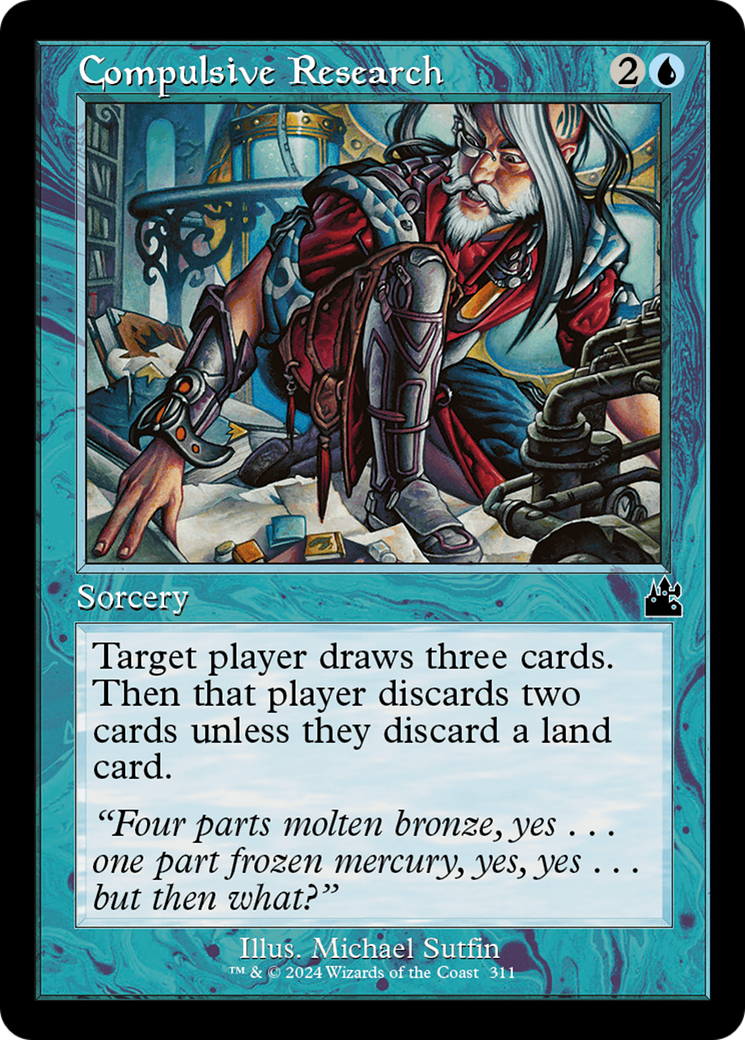 Compulsive Research (RVR-311) - Ravnica Remastered Foil