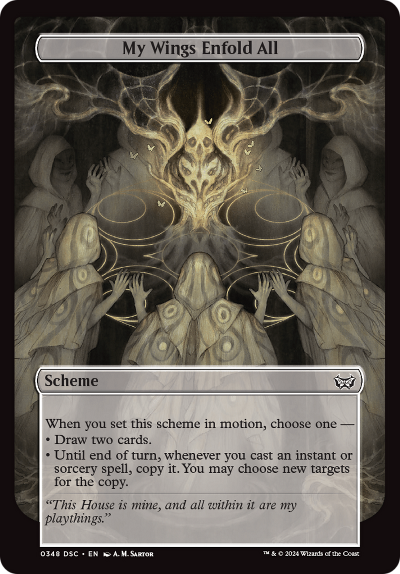 My Wings Enfold All (A:DSC-348) - Duskmourn: House of Horror Commander