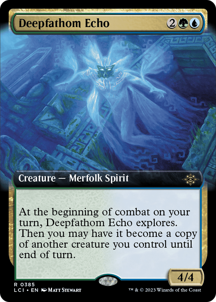Deepfathom Echo (LCI-385) - The Lost Caverns of Ixalan: (Extended Art) Foil
