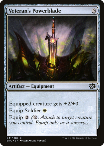 Veteran's Powerblade (BRO-041) - The Brothers' War