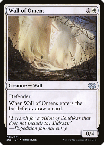 Wall of Omens (2X2-033) - Double Masters 2022