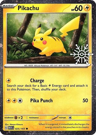 Pikachu 025/165  - Holofoil Miscellaneous Cards & Products - Common