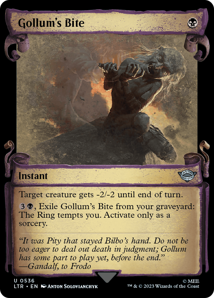 Gollum's Bite (LTR-536) - The Lord of the Rings: Tales of Middle-earth: (Showcase)