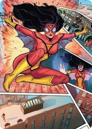 Spider-Woman, Stunning Savior Art Card (AASPM-051) - Art Series: Marvel's Spider-Man