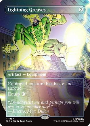 Lightning Greaves (1987) (Rainbow Foil) (SLD-1987) - Secret Lair Drop Series Foil