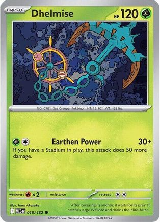Dhelmise 018  ME01 Mega Evolution - Uncommon