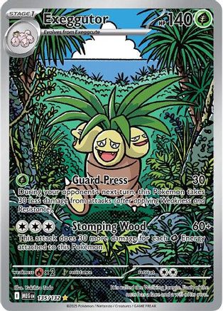 exeggutor 135/132  - Holofoil ME01 Mega Evolution - Shiny Rare