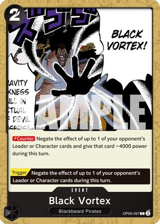 Black Vortex (Reprint) (OP09-097) - Premium Booster -The Best- Vol. 2