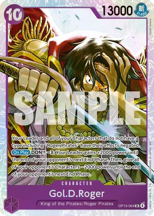 Gol.D.Roger (064) (OP13-064) - Carrying On His Will Foil