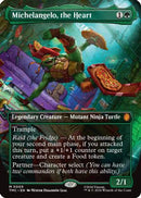Michelangelo, the Heart (Borderless) (TMC-005) - Commander: Teenage Mutant Ninja Turtles Foil
