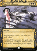 Tendrils of Agony (STA-034) - Strixhaven Mystical Archive: (Showcase) (Borderless) Etched Foil