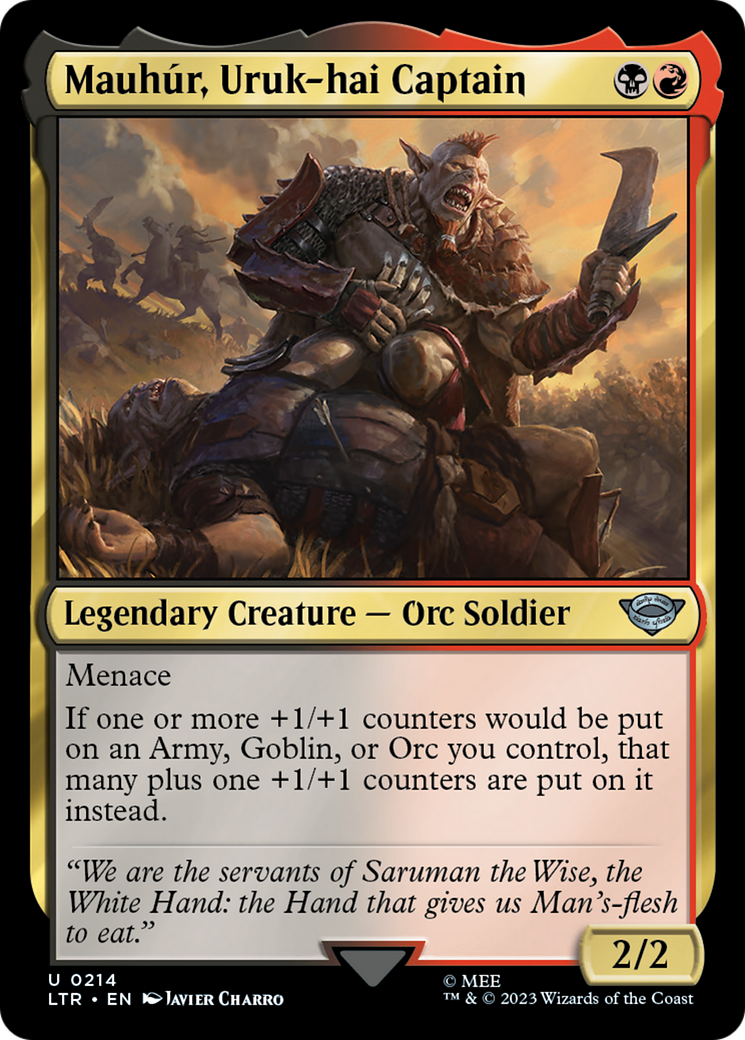 Mauhúr, Uruk-hai Captain (LTR-214) - The Lord of the Rings: Tales of Middle-earth