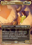 Aang and Katara (Borderless) (TLE-069) - Avatar: The Last Airbender: Eternal-Legal Foil