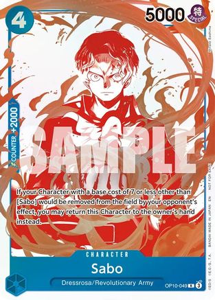 Sabo - OP10-049 (3rd Anniversary Treasure Campaign Pack) (OP10-049) - One Piece Promotion Cards Foil