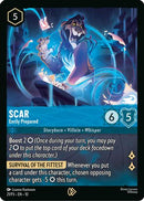 Scar - Eerily Prepared (21) - Disney Lorcana Promo Cards Cold Foil