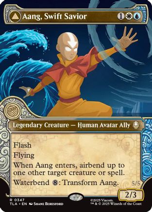 Aang, Swift Savior (Showcase) (TLA-347) - Avatar: The Last Airbender