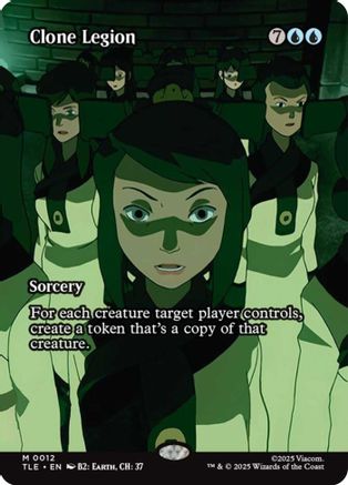 Clone Legion (Borderless) (TLE-012) - Avatar: The Last Airbender: Eternal-Legal Foil