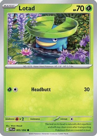 Lotad 005  ME02 Phantasmal Flames - Common