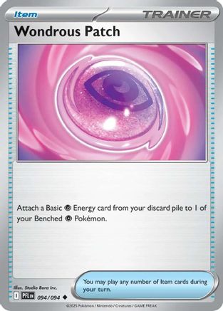 Wondrous Patch 094  - Reverse Holofoil ME02 Phantasmal Flames - Uncommon