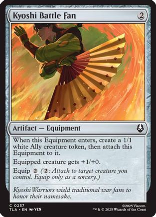 Kyoshi Battle Fan (TLA-257) - Avatar: The Last Airbender Foil