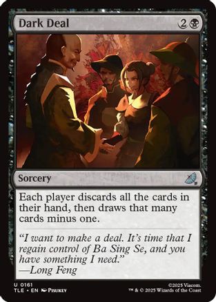 Dark Deal (TLE-161) - Avatar: The Last Airbender: Eternal-Legal Foil