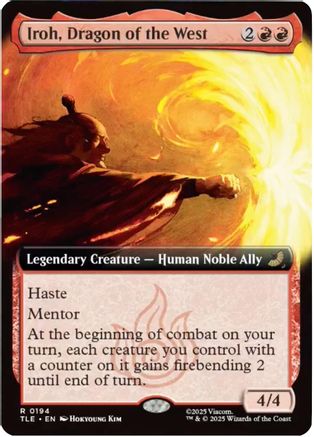 Iroh, Dragon of the West (Extended Art) (TLE-194) - Avatar: The Last Airbender: Eternal-Legal Foil