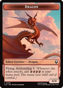 Dragon // Food (0019) Double-Sided Token (TLA-9 // 19) - Avatar: The Last Airbender Foil