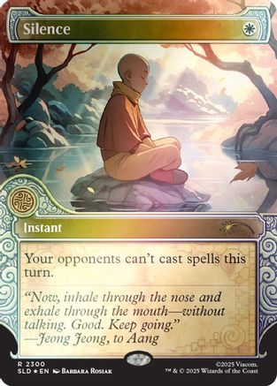 Silence (2300) (Rainbow Foil) (SLD-2300) - Secret Lair Drop Series Foil