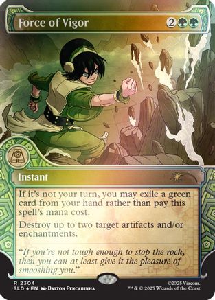 Force of Vigor (Rainbow Foil) (SLD-2304) - Secret Lair Drop Series Foil