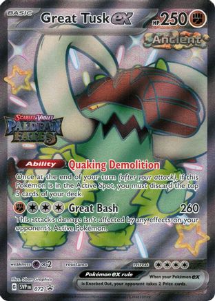 Great Tusk ex 072  - Holofoil Miscellaneous Cards & Products - Promo