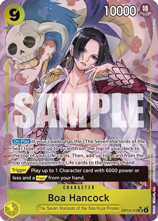 Boa Hancock - OP14-112 (Alternate Art) (OP14-112) - The Azure Sea's Seven Foil