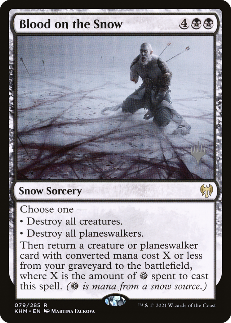 Blood on the Snow (PPKHM-79P) - Kaldheim Promos: (snow)
