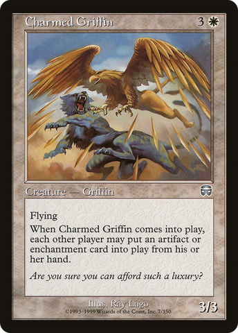 Charmed Griffin (MMQ-007) - Mercadian Masques