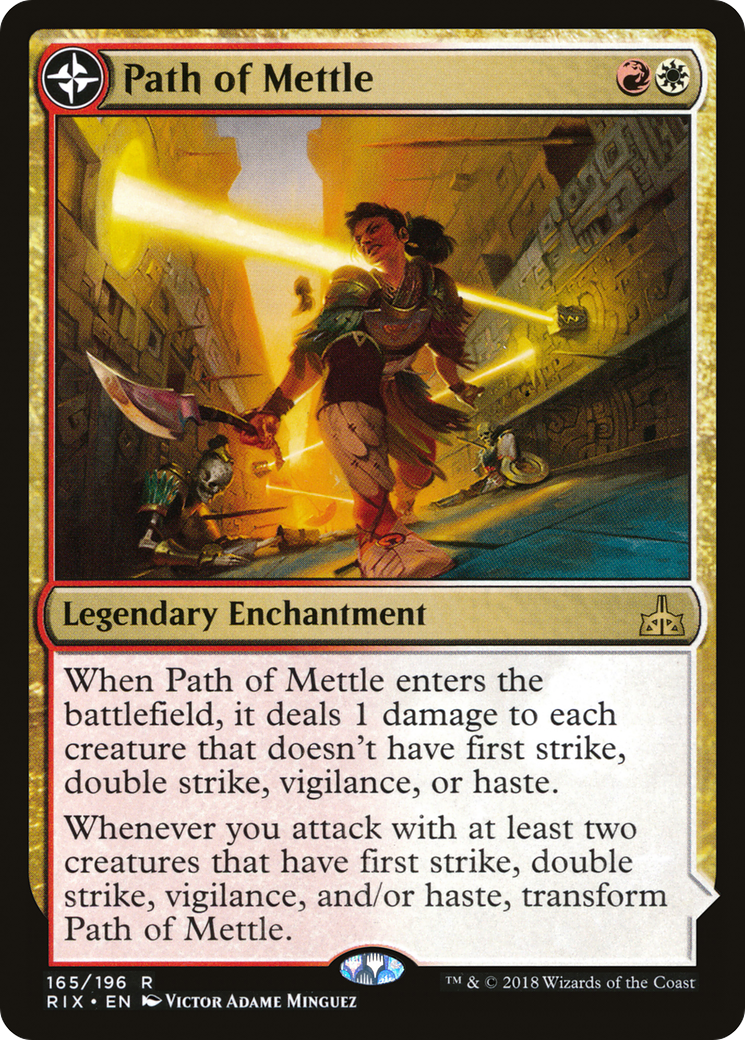 Path of Mettle // Metzali, Tower of Triumph (RIX-165) - Rivals of Ixalan: (compasslanddfc)