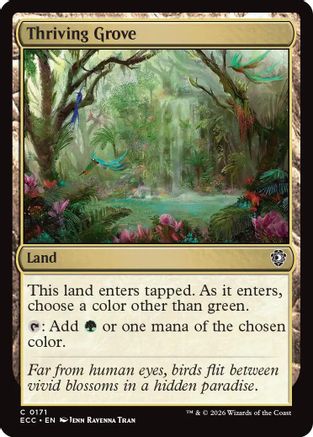 Thriving Grove (ECC-171) - Commander: Lorwyn Eclipsed