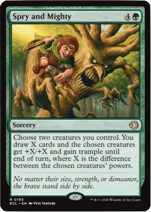 Spry and Mighty (ECL-195) - Lorwyn Eclipsed Foil