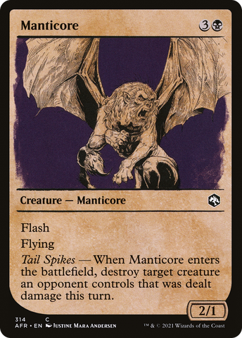 Manticore (AFR-314) - Adventures in the Forgotten Realms: (Showcase)