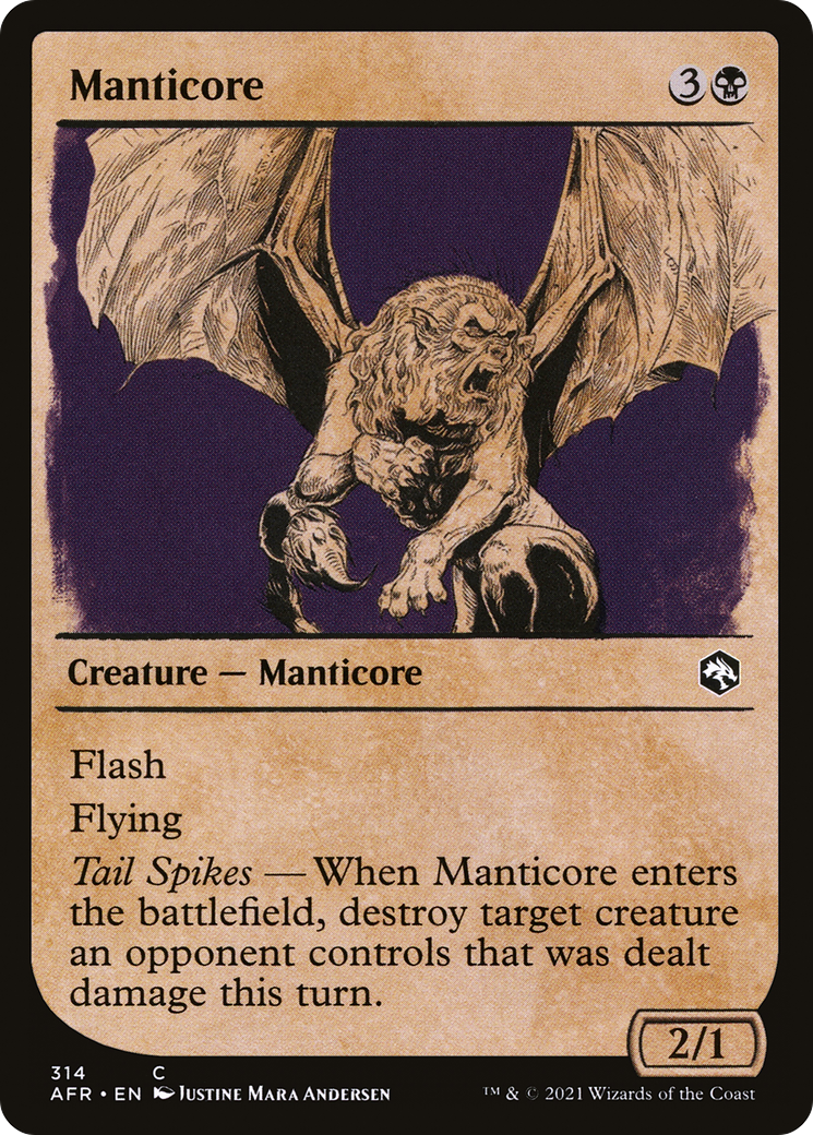 Manticore (AFR-314) - Adventures in the Forgotten Realms: (Showcase) Foil