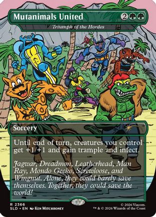Mutanimals United - Triumph of the Hordes (SLD-2366) - Secret Lair Drop Series Foil