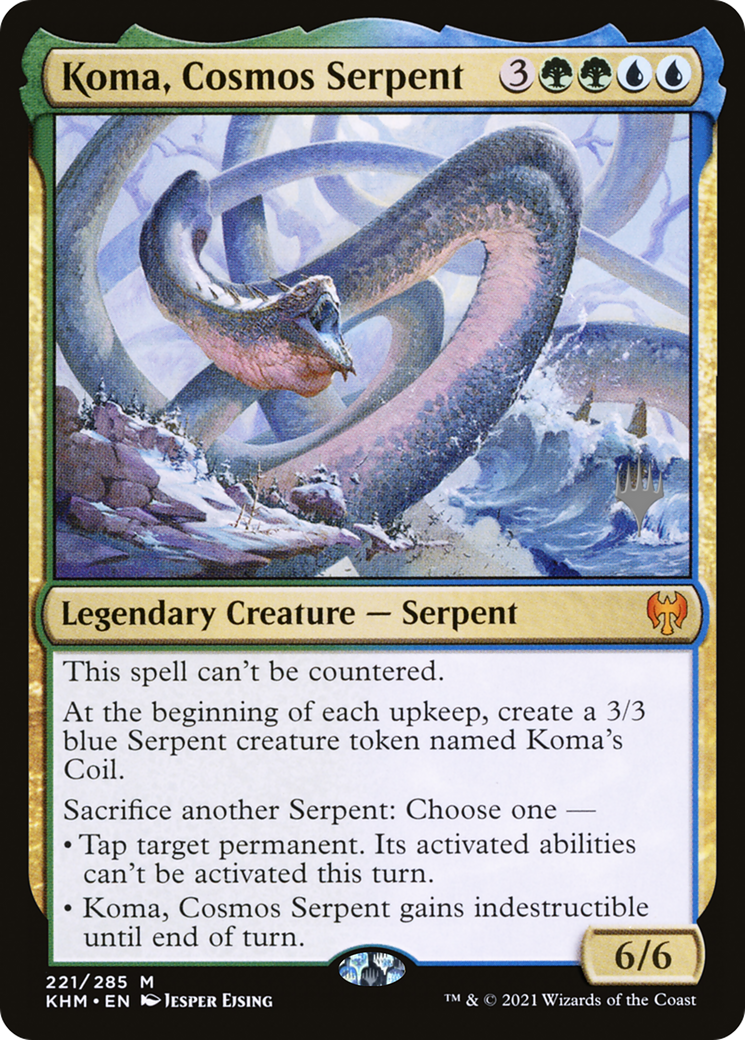 Koma, Cosmos Serpent (PPKHM-221P) - Kaldheim Promos