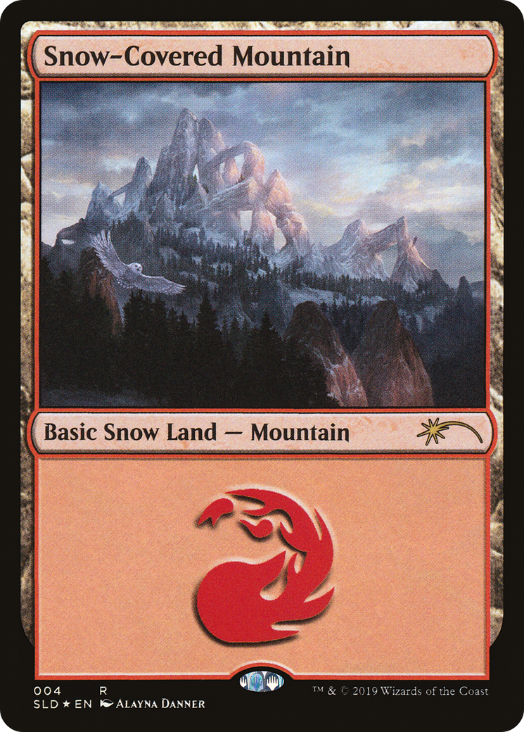 Snow-Covered Mountain (SLD-004) - Secret Lair Drop Foil